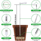 USB Angel Ring Grow Light – Full Spectrum Clip Plant Lamp LED Grow Light Richie's