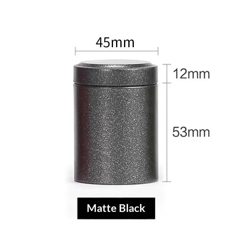 Mini Tea Tin Can – Portable Sealed Empty Tea Jar | Richie's Tea Storage Tin Richie's Black