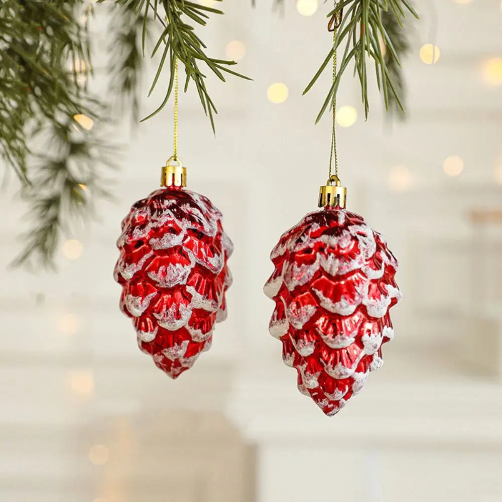 2PCS Christmas Ornament Balls – Santa, Owl & Camera Baubles Christmas Ornament Balls Richie's pinecone