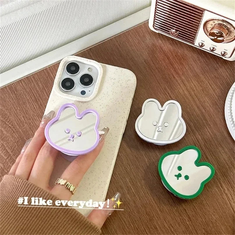Cute Rabbit Mirror Phone Grip Stand – Universal Smartphone Mount Phone Grip Stand Richie's