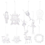 Clear Acrylic Christmas Tree Pendants – Transparent Ornaments Christmas Ornaments Richie's