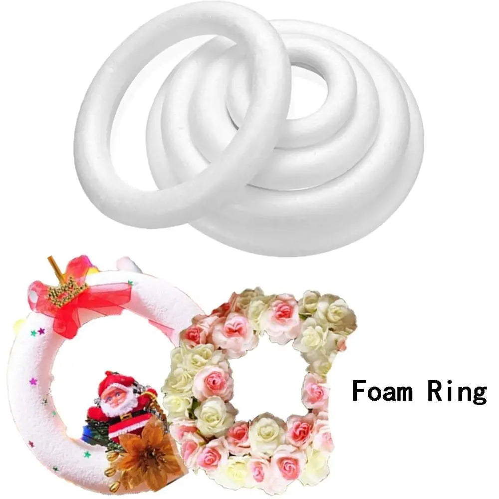 White Polystyrene Foam Ring DIY Wreath – Christmas & Wedding Craft Foam Ring Richie's