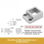 3030/4040 Aluminum Profile Fixed Base Connector Support Block Profile Connector Block Richie's