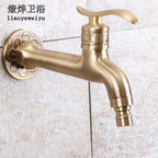 European Antique Brass Faucet DN15 Single Cold Tap – Basin & Mop Pool Brass Utility Faucet Richie's