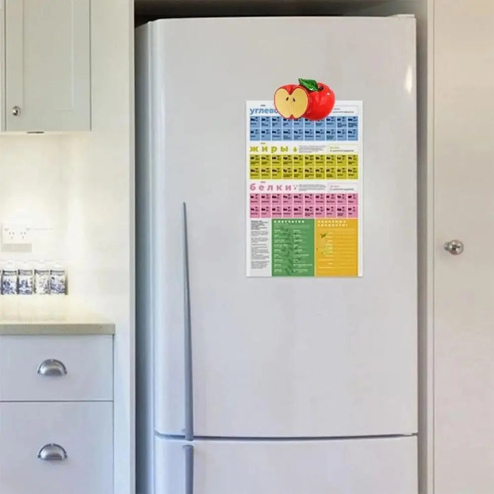 3D Fruit Fridge Magnets – Realistic Resin Refrigerator Stickers Decorative Fridge Magnet Richie's