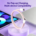 60W PD USB-C to USB-C Nylon Braided Cable – 6 Colors | FUCHU USB-C Charging Cable Richie's