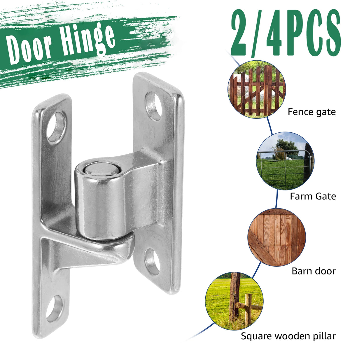 Heavy Duty 600 lb Detachable Gate Hinge – Stainless Steel Gate Hinge Richie's