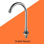 Brass Foot-Operated Faucet – Hands-Free Single Cold Basin Tap Foot-Operated Faucet Richie's Single outlet pipe