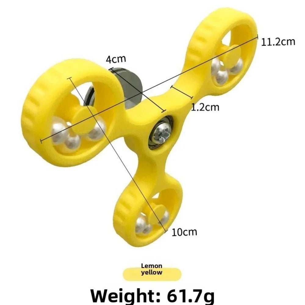 Rotating Spinner Wheel Bird Toy – Parrot, Cockatiel & Budgie Bird Enrichment Toy Richie's Yellow