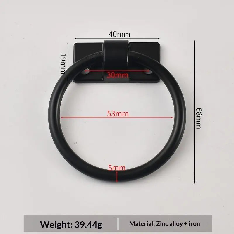 Zinc Alloy Round Ring Pull Handle – Rustproof Cabinet Hardware Cabinet Ring Pull Richie's A2