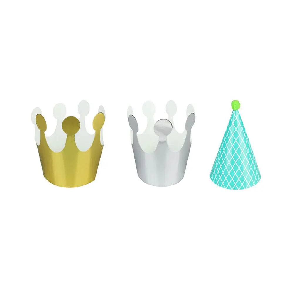 11Pcs Kids Birthday Crown & Party Paper Hats – Photo Prop Set Party Hat Set Richie's