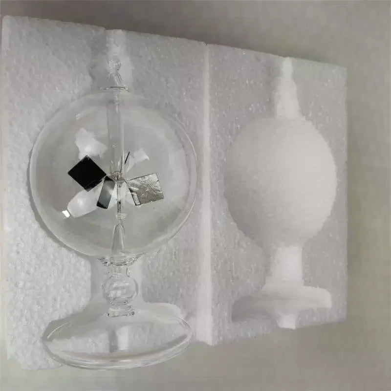 Crookes Radiometer Solar Light Windmill Glass Bulb – 14cm Science Desk Decor Richie's