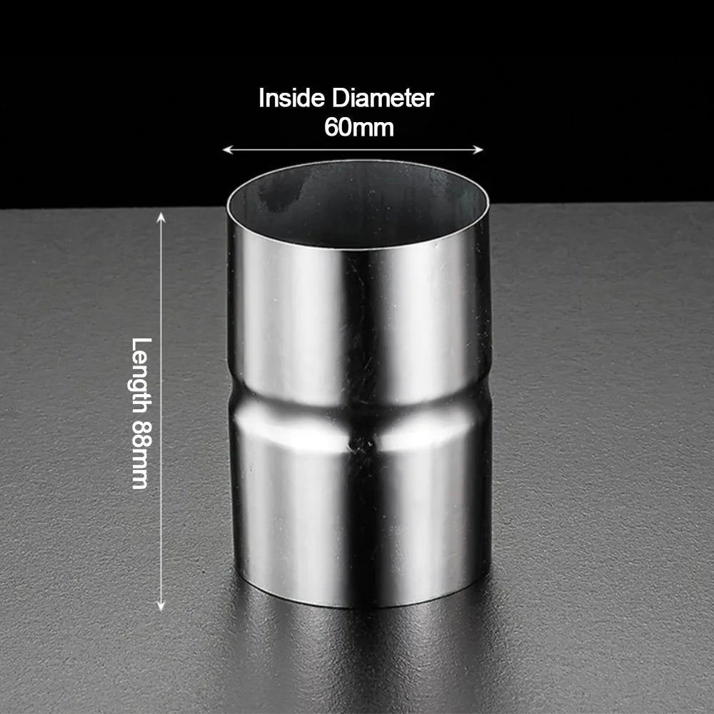Stainless Steel Straight Pipe Coupling Adapter 51–102mm Pipe Coupling Adapter Richie's 60mm 16mm