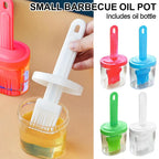 Silicone Oil Brush Dispenser Bottle for BBQ Baking & Basting Basting Brush Dispenser Richie's