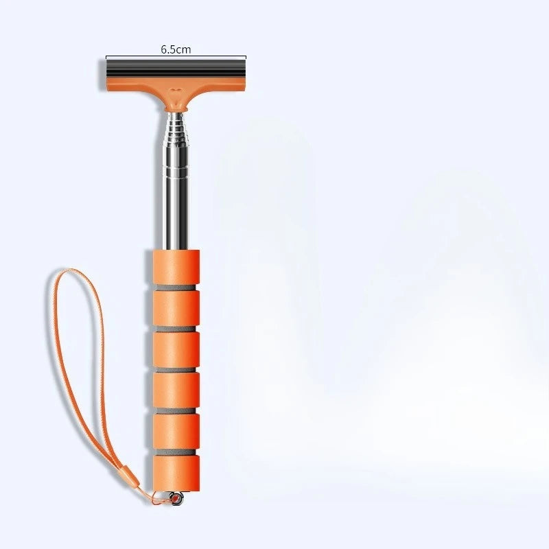 Retractable Car Windshield Wiper & Glass Scraper Long Pole Car Windshield Wiper Richie's Orange 1pc