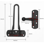 2-Pack Swing Bar Door Guard – Zinc Alloy Security Latch Lock Swing Bar Door Lock Richie's