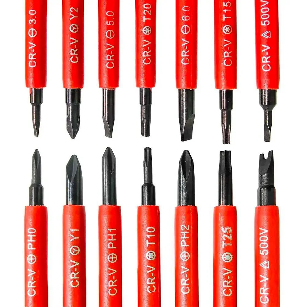 8-Piece Insulated Magnetic Screwdriver Set – CRV Double Head Screwdriver Set Richie's