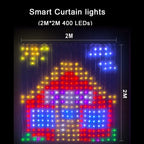 Programmable Pixel Curtain Light – App Control, DIY GIF & Text Smart Pixel String Light Richie's 2M