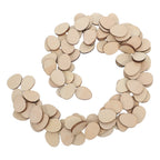 100Pcs 20mm Unfinished Wood Egg Shapes – DIY Craft Cutouts Wood Craft Cutouts Richie's