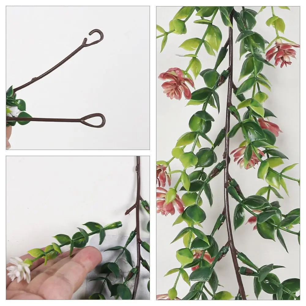 132-Flower Artificial Eucalyptus Vine – Faux Floral Wall Decor Artificial Floral Vine Richie's