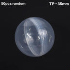 50PCS Refillable Plastic Capsule Balls 28-55MM Party Toy Eggs Capsule Toy Eggs Richie's TP-35MM