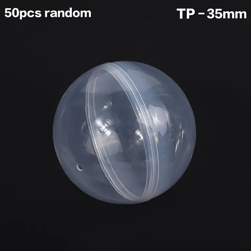 50PCS Refillable Plastic Capsule Balls 28-55MM Party Toy Eggs Capsule Toy Eggs Richie's TP-35MM