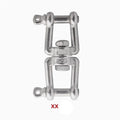 304 Stainless Steel Double Ended Swivel Eye Hook Connector Swivel Eye Hook Richie's XX M12