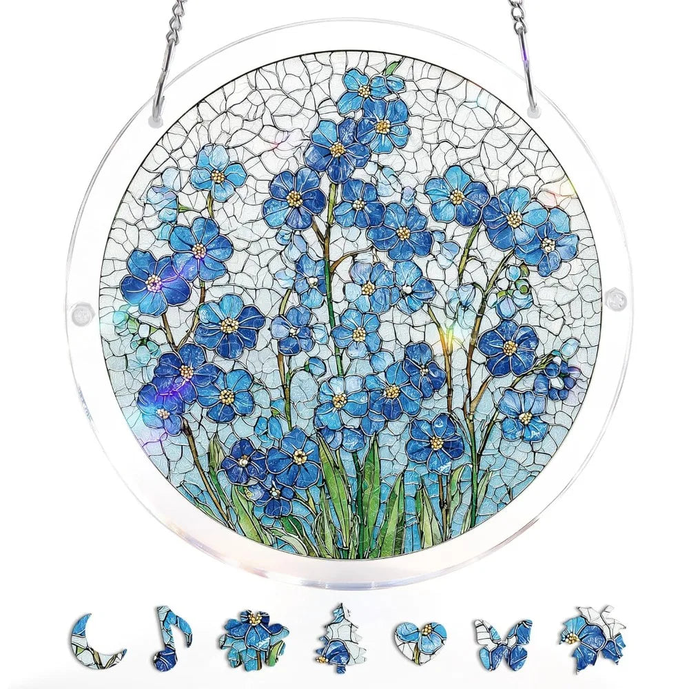 83-Piece Acrylic Puzzle Suncatcher – UV Printed Window Hanging Suncatcher Puzzle Richie's 2