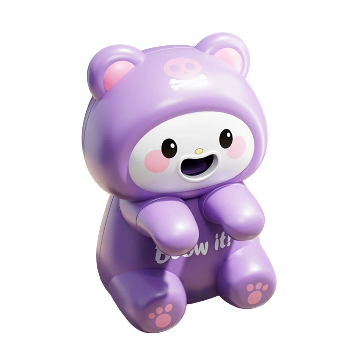 JOCESTYLE USB Clip-On Food Cooling Fan – Cartoon Frog Cup Fan Clip-On Mini Fan Richie's Purple