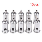Silver Wire Rope Cable Clamp for Chandelier & Lighting Hardware Wire Cable Clamp Richie's 10Pcs
