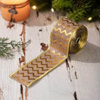 Gold Christmas Tree Ribbon Roll – DIY Bow & Gift Wrapping Christmas Ribbon Richie's Type C