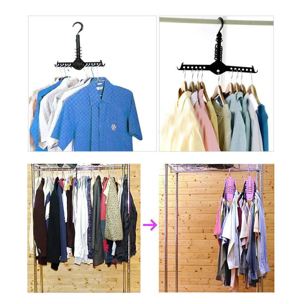 Foldable Plastic Clothes Hanger – Stackable Space-Saving Clothes Hanger Richie's