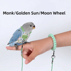 Adjustable Breathable Parrot Flight Harness & Walking Leash Bird Flight Harness Richie's Green-Style5