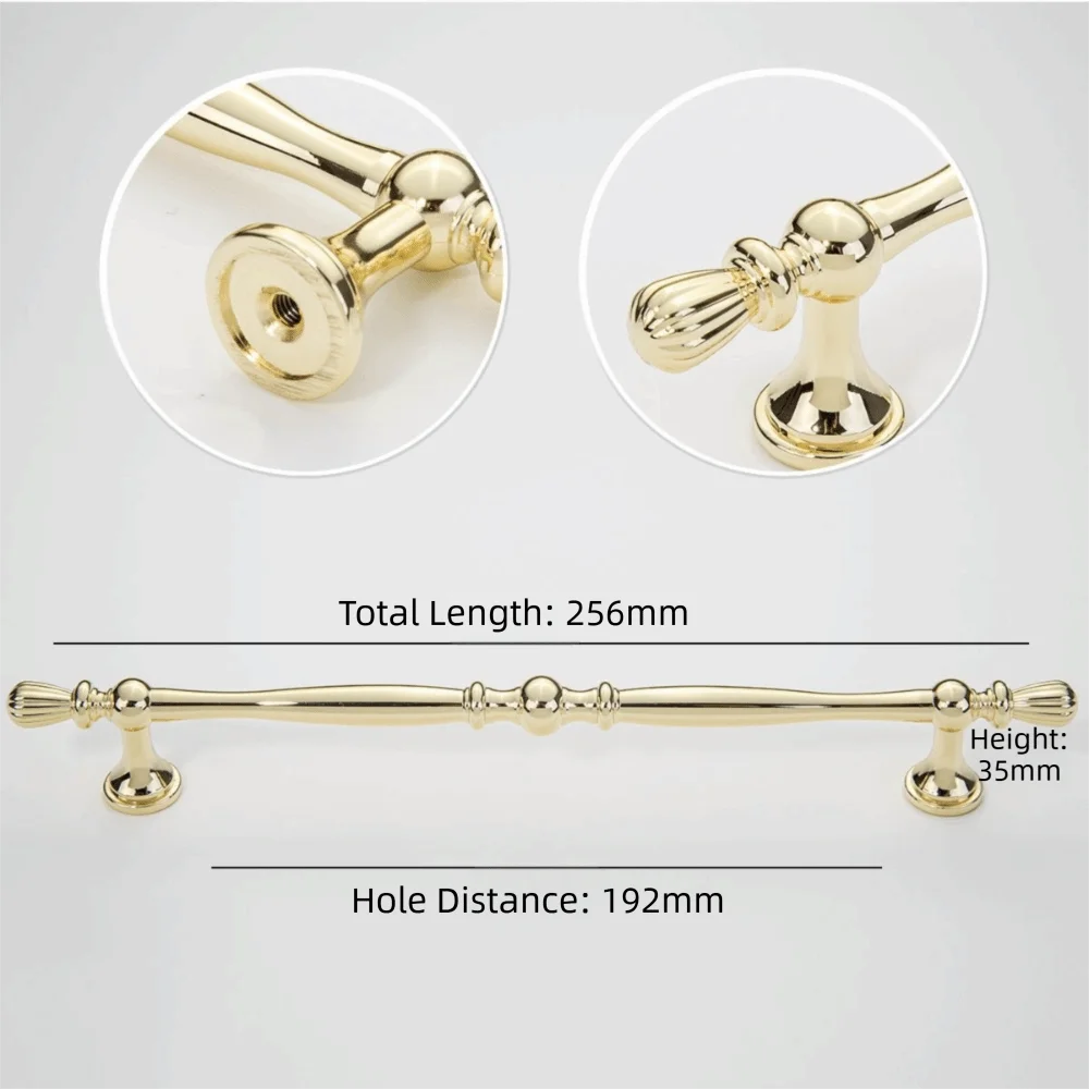 Zinc Alloy Cabinet Drawer Handle – Nordic Gold Black Silver Cabinet Door Handle Richie's Gold 3