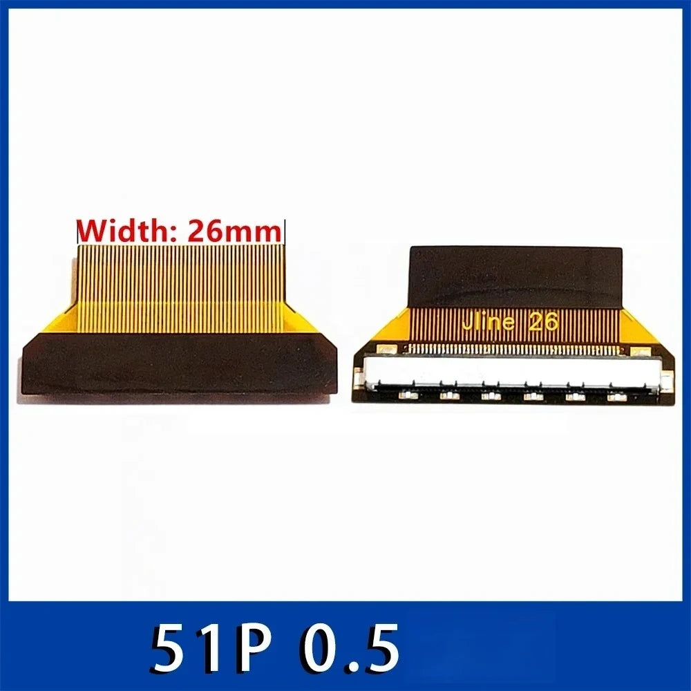 LVDS EDP Adapter Board 30P to FPC 30P/51P Flexible Cable Converter FPC Interface Adapter Richie's 0.5MM 51P 26MM