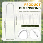 6-Pack U-Shape Gutter Downspout Extension Ground Anchors Downspout Extension Stakes Richie's 6pcs