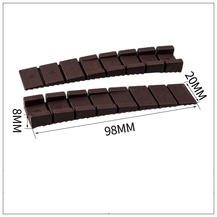 Rubber Wedge Shims Furniture Levelers – 4/10 Pcs, Cut-to-Fit Furniture Leveling Shims Richie's brown 4 Pc