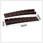 Rubber Wedge Shims Furniture Levelers – 4/10 Pcs, Cut-to-Fit Furniture Leveling Shims Richie's brown 4 Pc