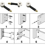 50 Sets Furniture Cam Lock Fittings with Dowels & Nuts – DIY Furniture Cam Lock Fittings Richie's