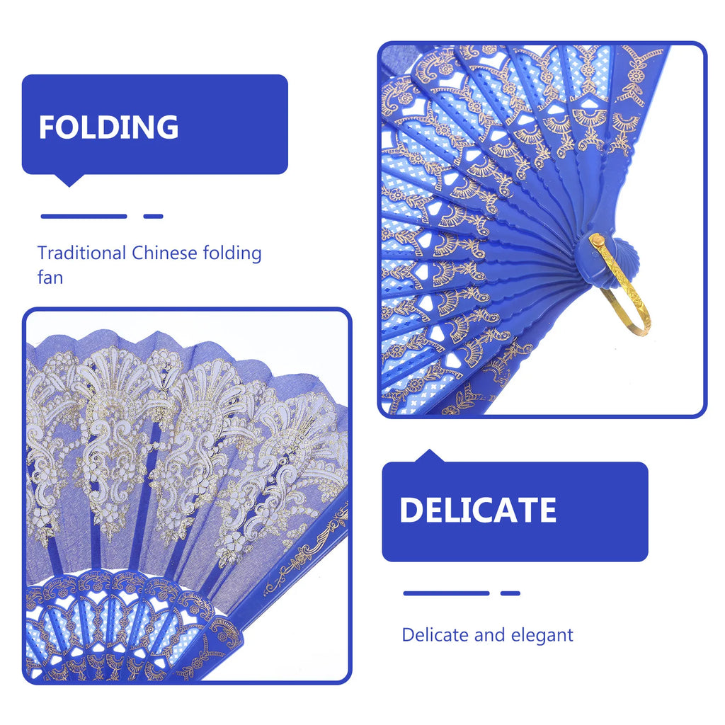 Large Folding Hand Fan – Chinese Style Printed Plastic Fan Folding Hand Fan Richie's