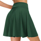 Women High Waist Mini Skirt for Yoga & Dance – S to 3XL Sports Mini Skirt Richie's green XXXL