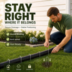 6-Pack U-Shape Gutter Downspout Extension Ground Anchors Downspout Extension Stakes Richie's