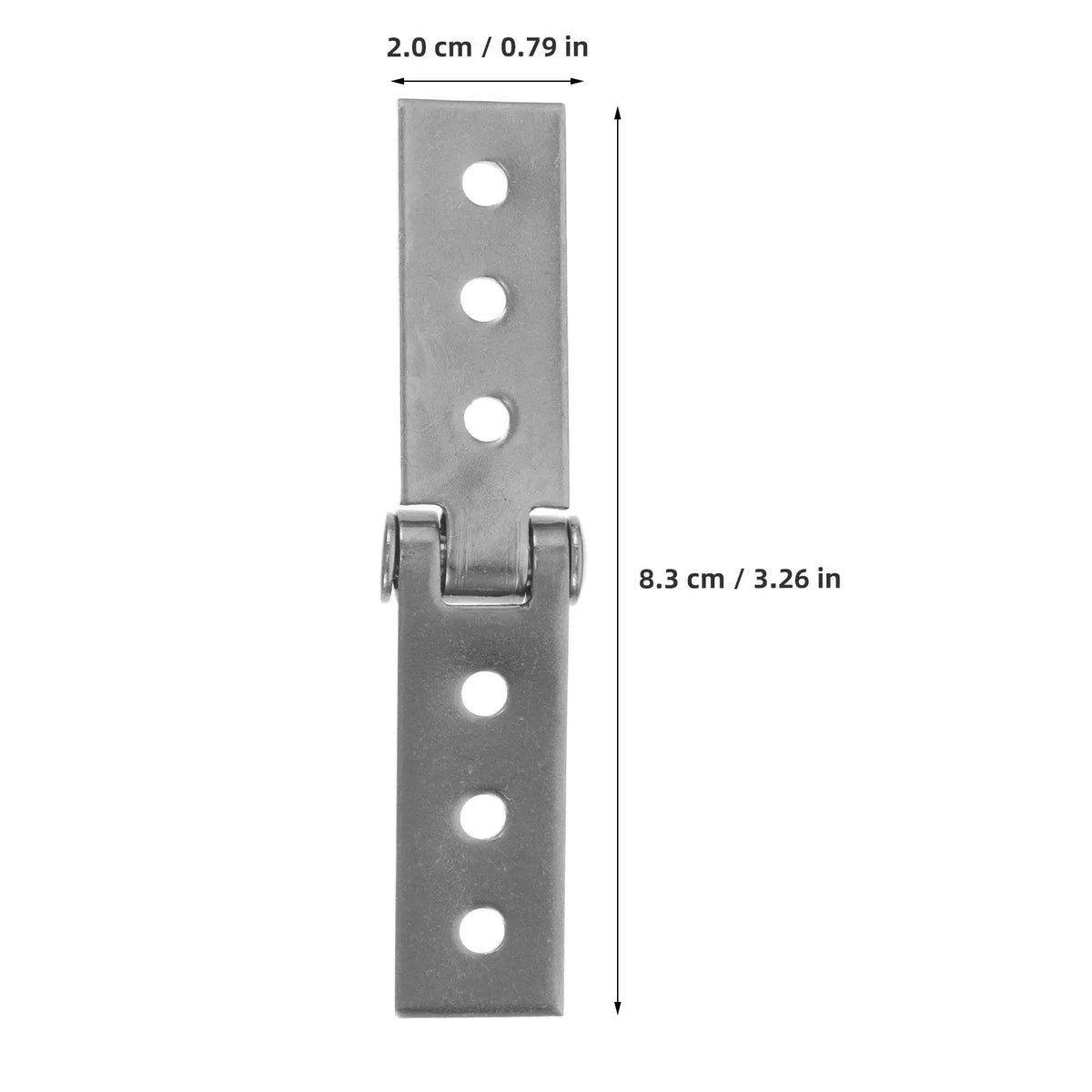 4Pcs Stainless Steel Folding Butt Hinge 6 Hole Heavy Duty Door & Window Hinge Richie's
