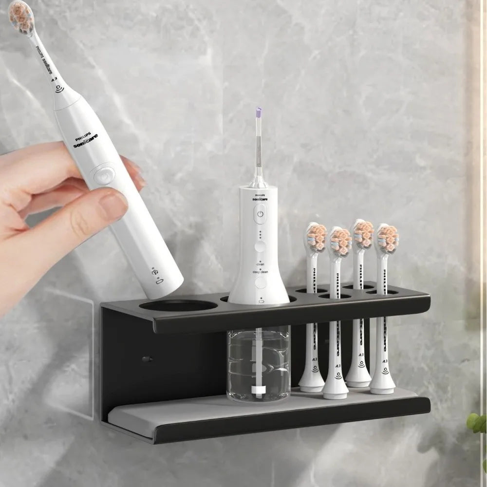 Aluminum Toothbrush Holder No-Drill Self-Adhesive Diatom Base Toothbrush Holder Richie's