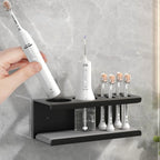 Aluminum Toothbrush Holder No-Drill Self-Adhesive Diatom Base Toothbrush Holder Richie's