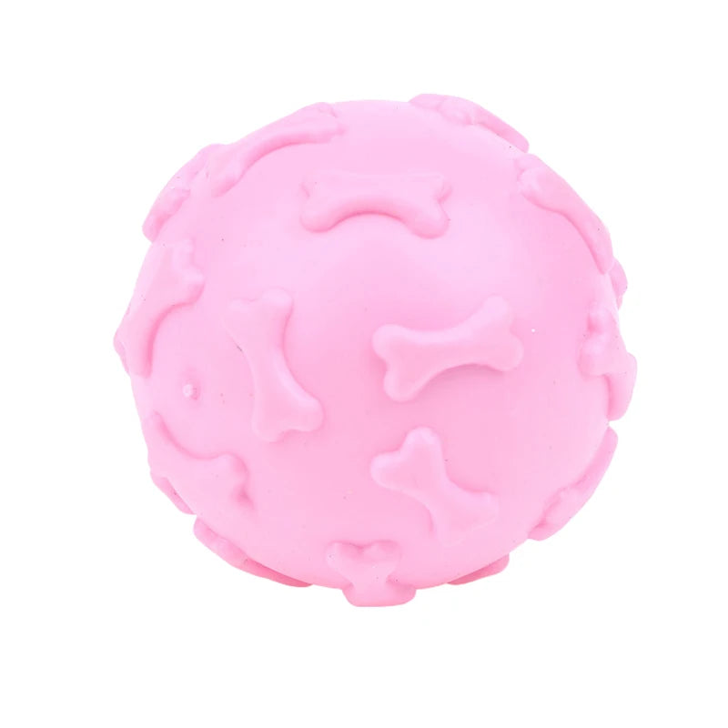 Squeaky Latex Dog Toy Ball – Paw Print for Small Breeds Dog Chew Toy Richie's A11