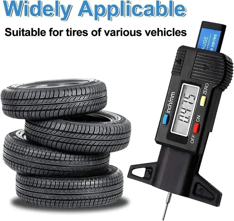 Digital LCD Tire Tread Depth Gauge 0–25mm | Cars & Trucks Tire Tread Gauge Richie's