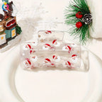 Festive Christmas Santa PVC Hair Claw Clip – Holiday Gift Hair Claw Clip Richie's