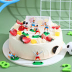 8-Piece Football Cake Topper Set – Soccer Players & Goals Cake Topper Set Richie's