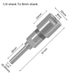 Router Bit Extension Rod Collet – 6–12.7mm Engraving Milling Router Bit Extension Richie's 6.35 to 8mm